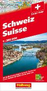 Schweiz Strassenkarte 1:303 000. 1:303'000